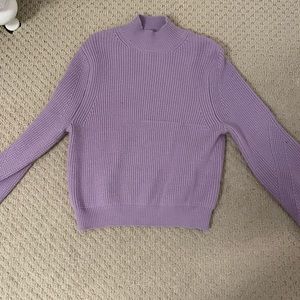 Beautiful purple zara mock neck sweater